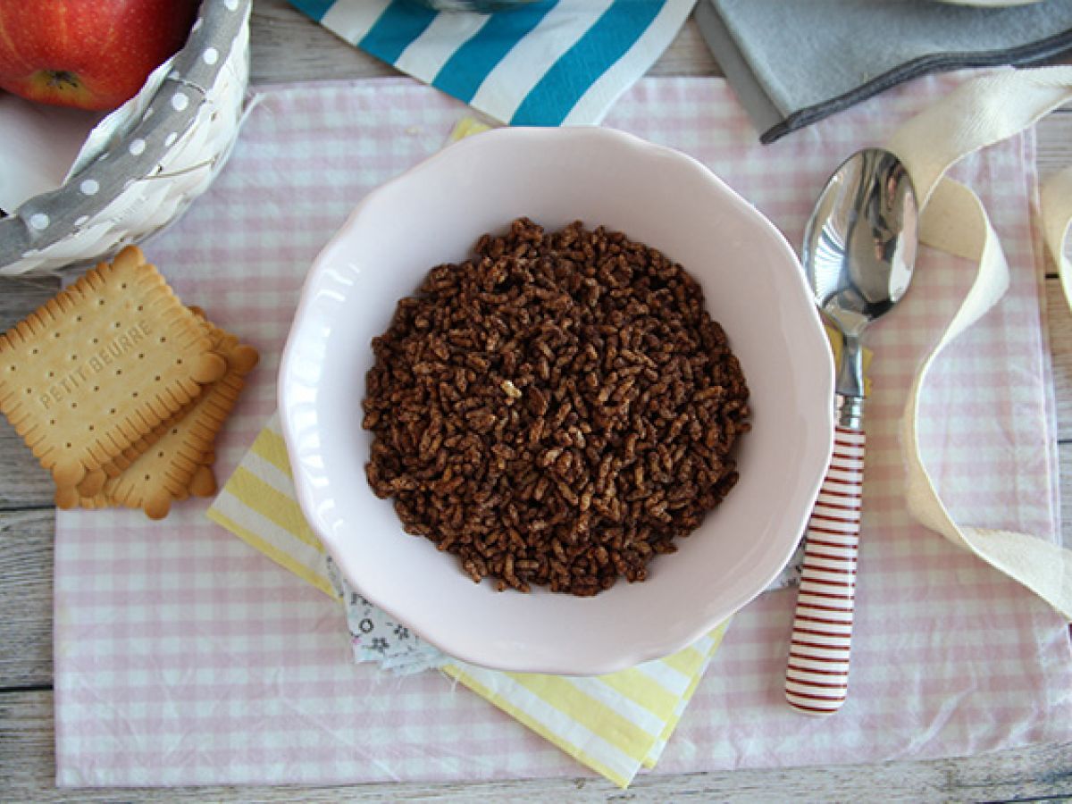 Flingor med choklad och puffat ris. Kokosnötspuffar - foto 6