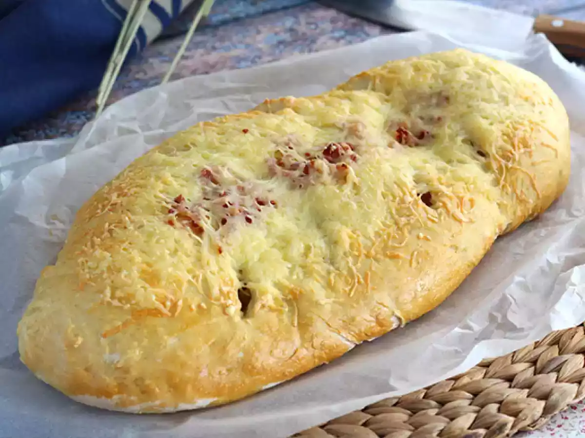 Fougasse med bacon och lök - foto 4