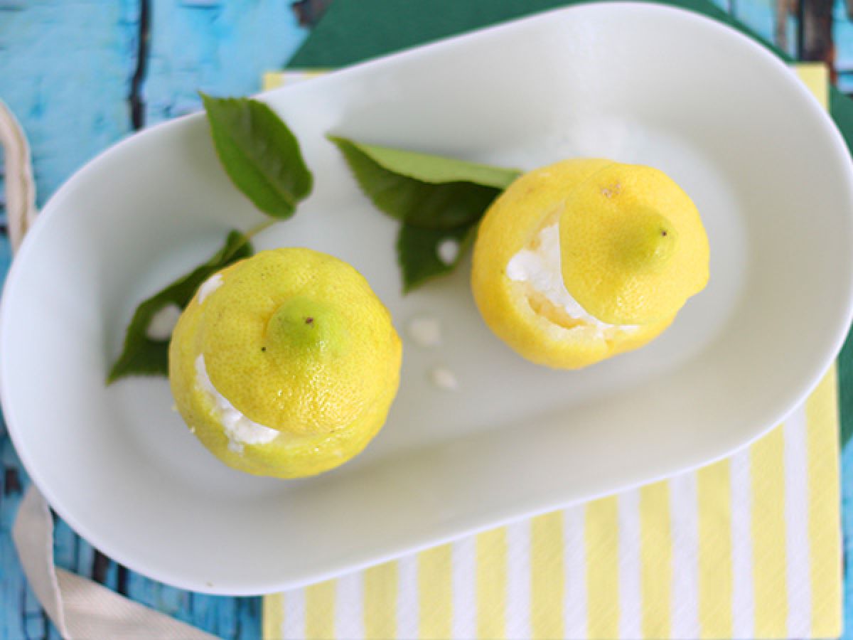 Frostad citron, en uppfriskande sorbet - foto 2