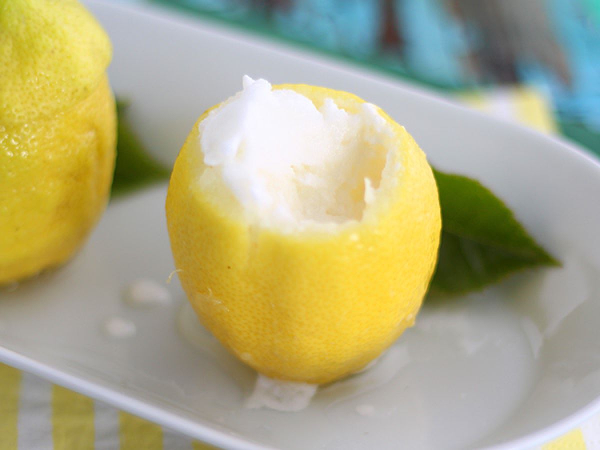 Frostad citron, en uppfriskande sorbet - foto 3