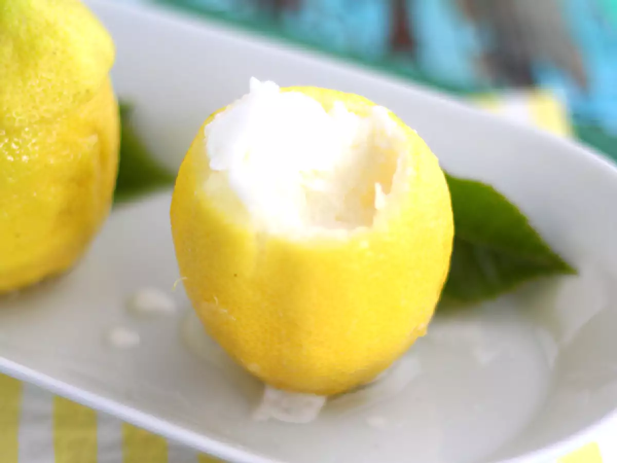 Frostad citron, en uppfriskande sorbet - foto 3