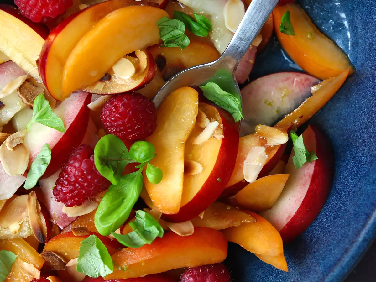 Fruktsallad: persika, aprikos, hallon och mycket mer! - foto 3
