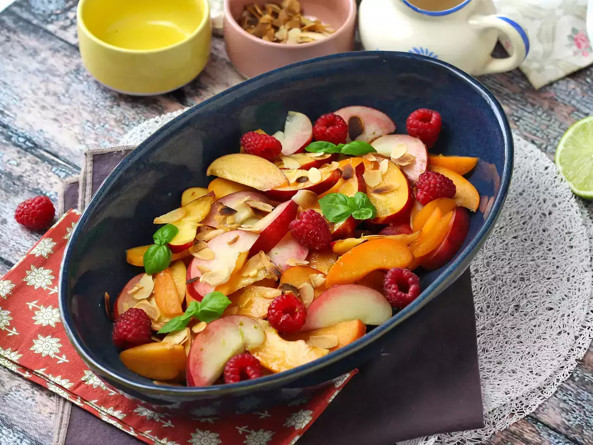 Fruktsallad: persika, aprikos, hallon och mycket mer! - foto 5