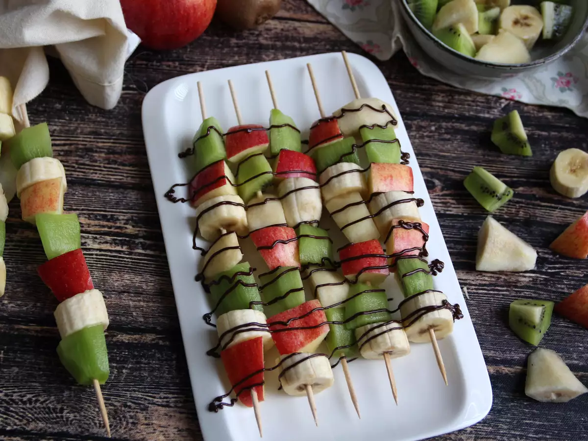Fruktspett med choklad – en extra fräsch avslutning på måltiden! - foto 3