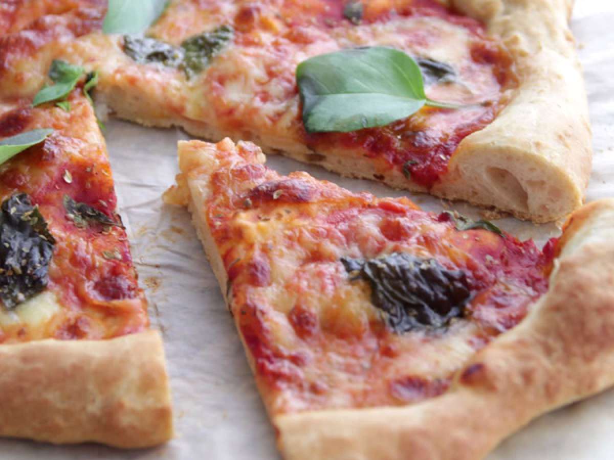 Fuktig Margherita-pizza