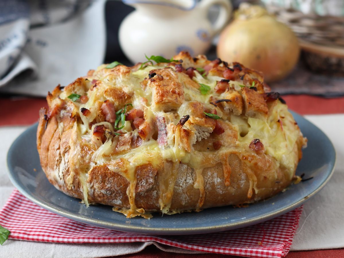 Fyllt igelkottsbröd i tartiflette-stil - foto 2