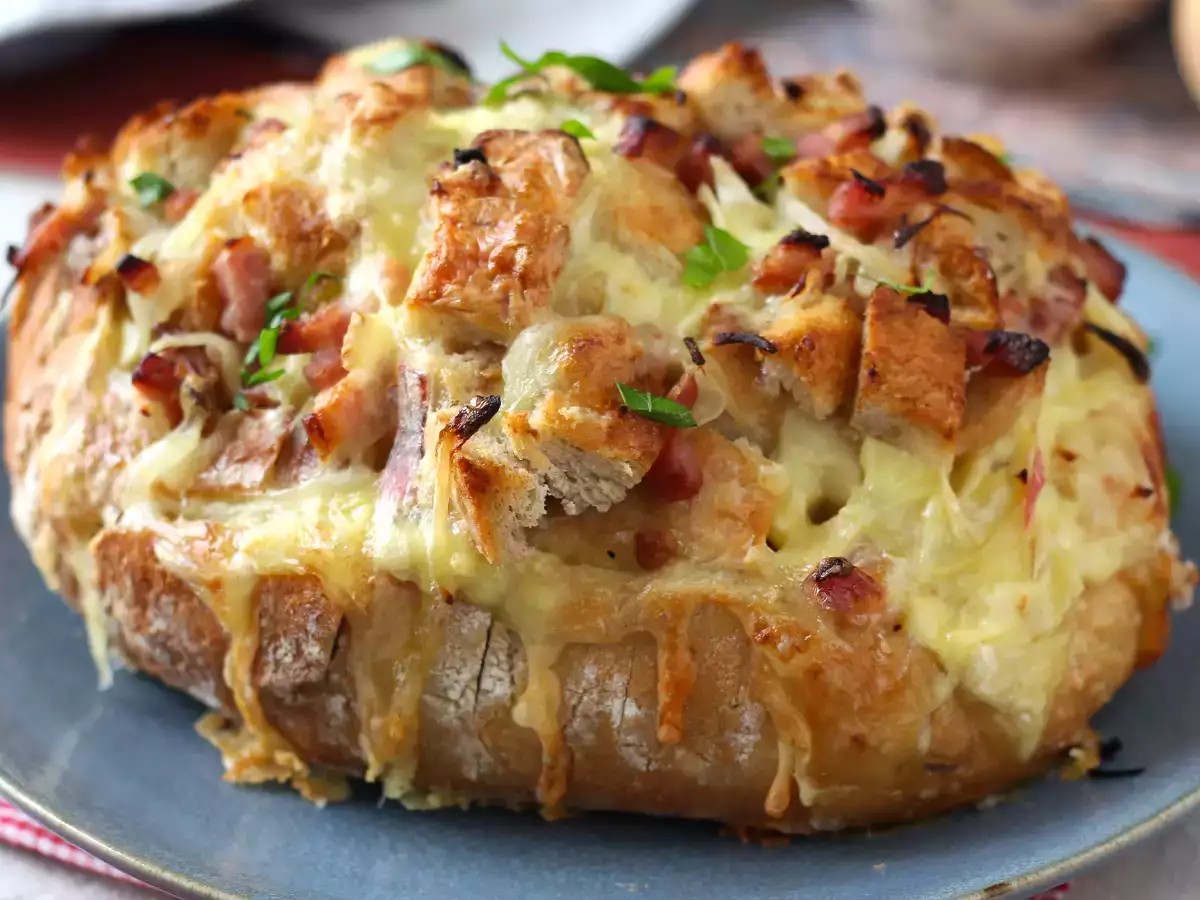 Fyllt igelkottsbröd i tartiflette-stil - foto 5