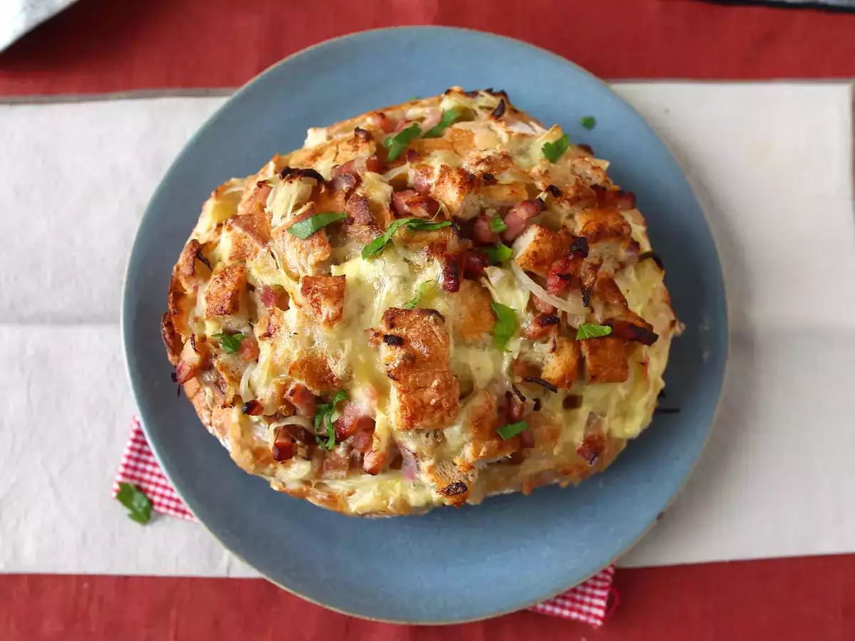 Fyllt igelkottsbröd i tartiflette-stil - foto 6