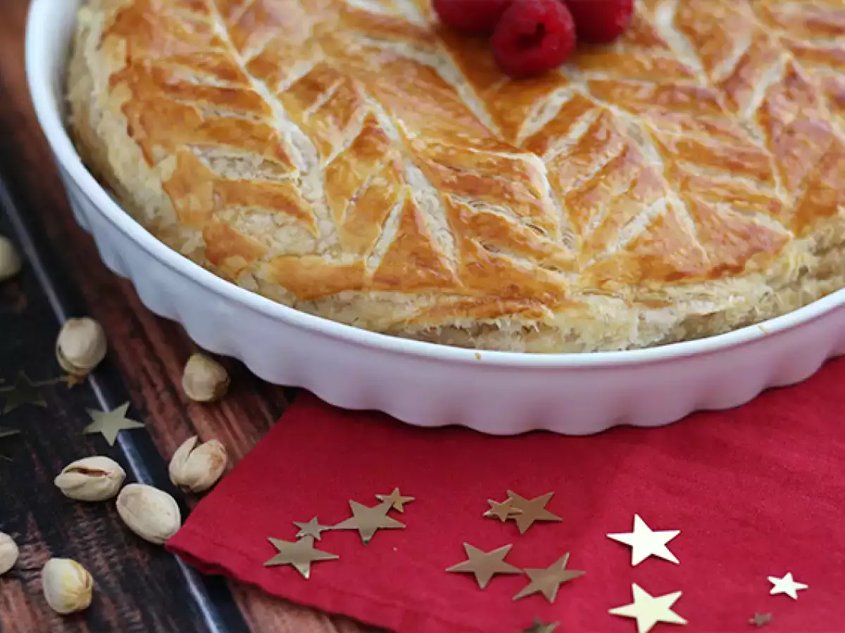 Galette des rois med frangipane, hallon och pistage - foto 2
