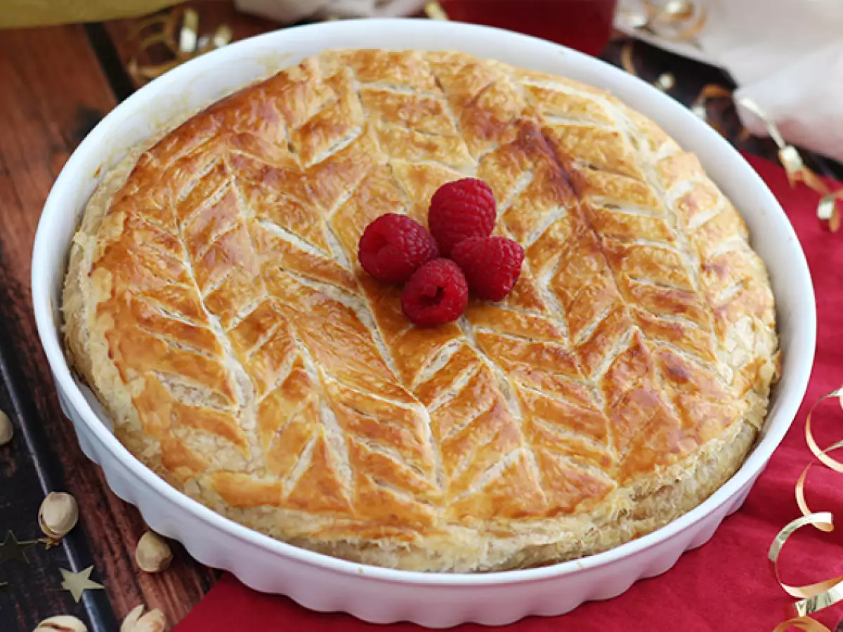 Galette des rois med frangipane, hallon och pistage - foto 4