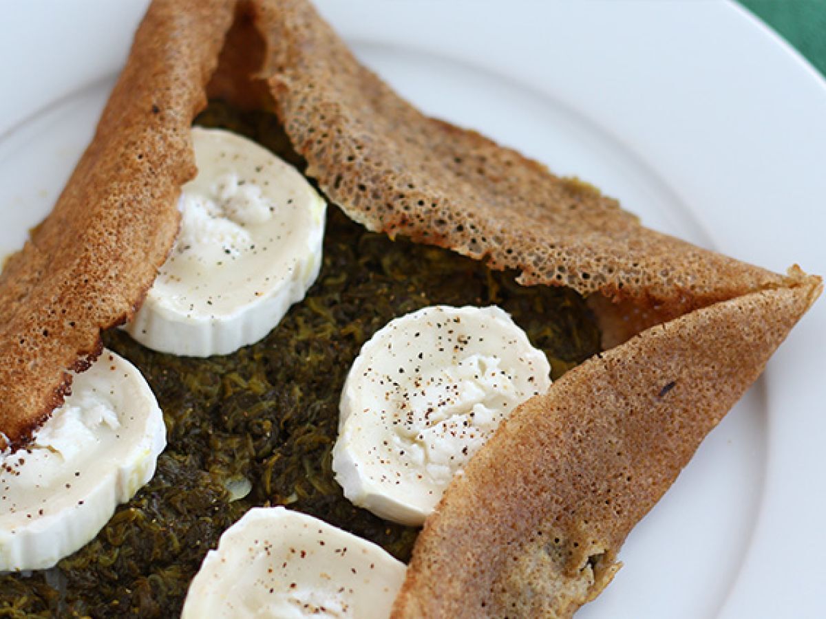 Galette med getost och spenat - foto 2