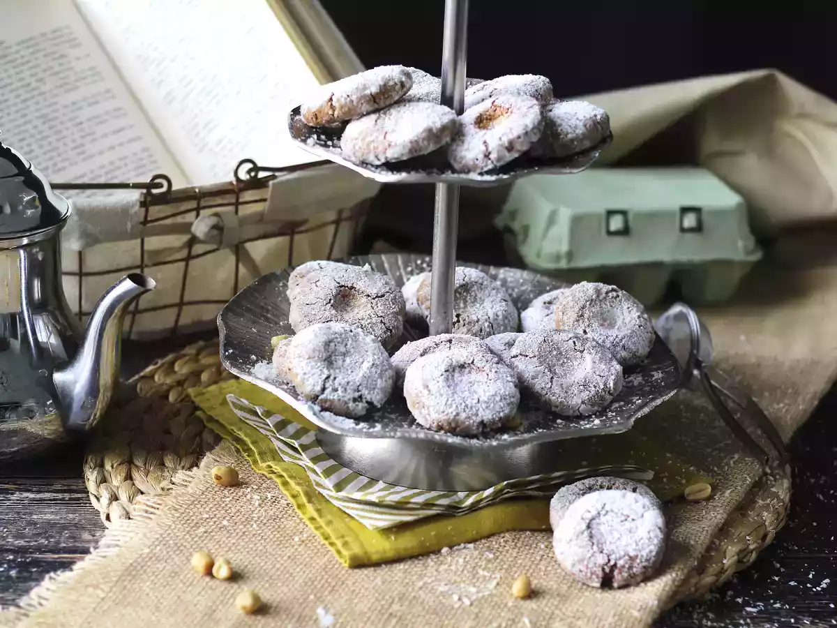 Ghriba mandel- och kokosbiskvier, en marockansk bakningsklassiker - foto 5