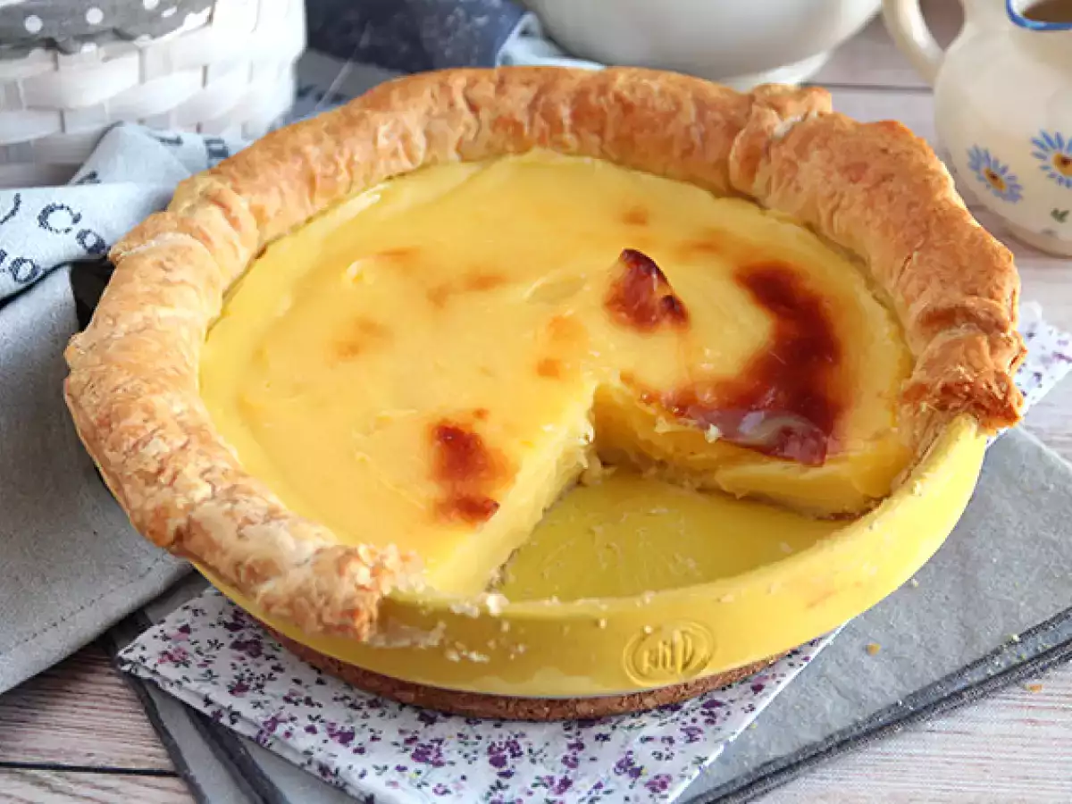 Gigantisk pastel de nata (portugisisk vaniljtårta) - foto 3