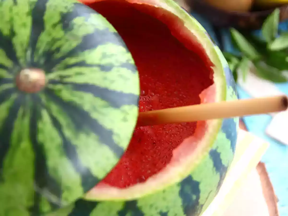 Gin-cocktail med vattenmelon - foto 4