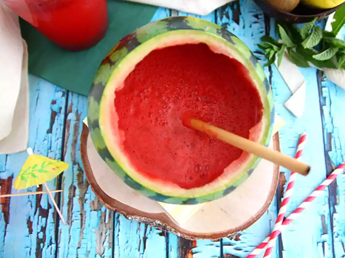 Gin-cocktail med vattenmelon - foto 5