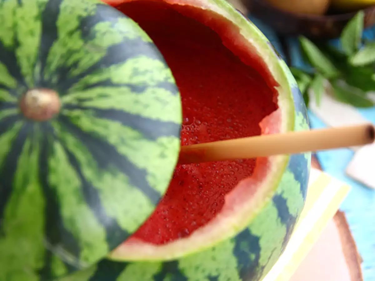 Gin- och vattenmeloncocktail - foto 4