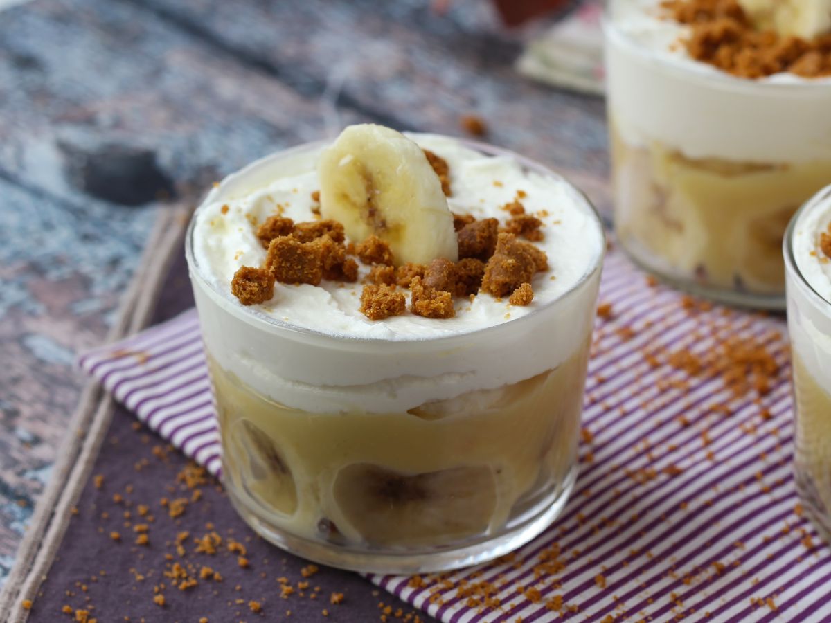 Glas i banoffee-stil för dem som älskar bananer och karamell - foto 2