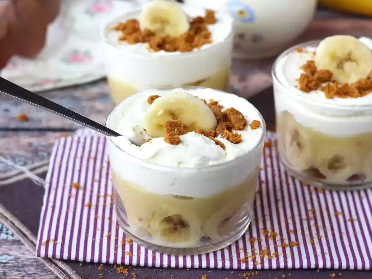 Glas i banoffee-stil för dem som älskar bananer och karamell - foto 5