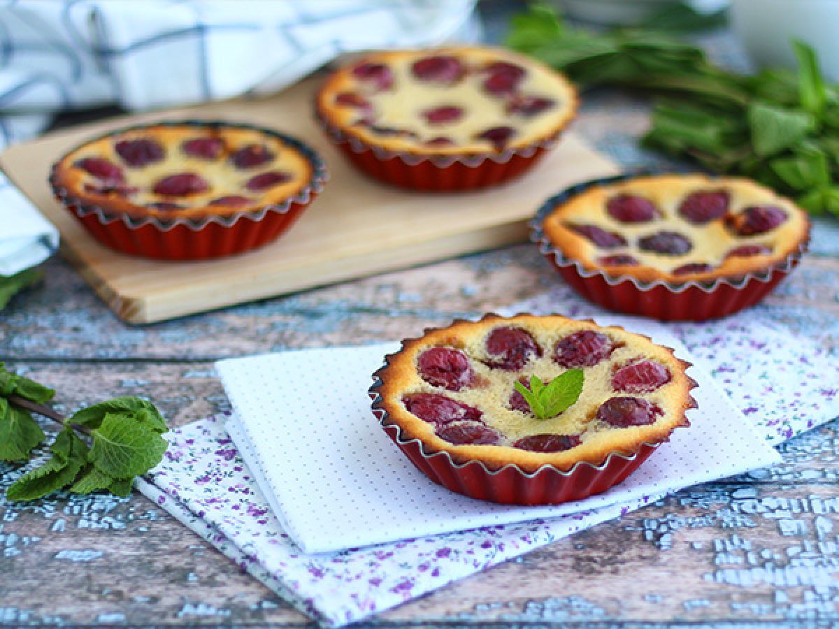 Glutenfri mini clafoutis med körsbär - foto 2