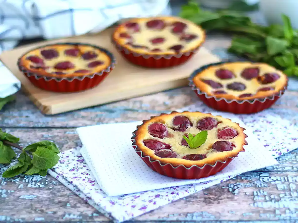Glutenfri mini clafoutis med körsbär - foto 2
