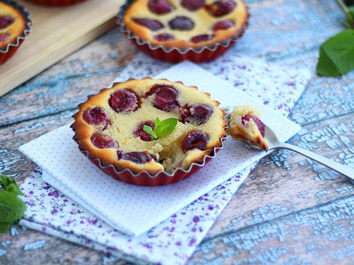 Glutenfri mini clafoutis med körsbär - foto 3