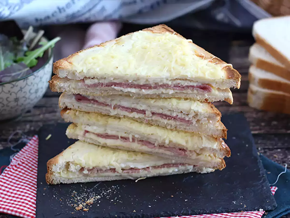 Gourmet croque-monsieur med béchamelsås - foto 3