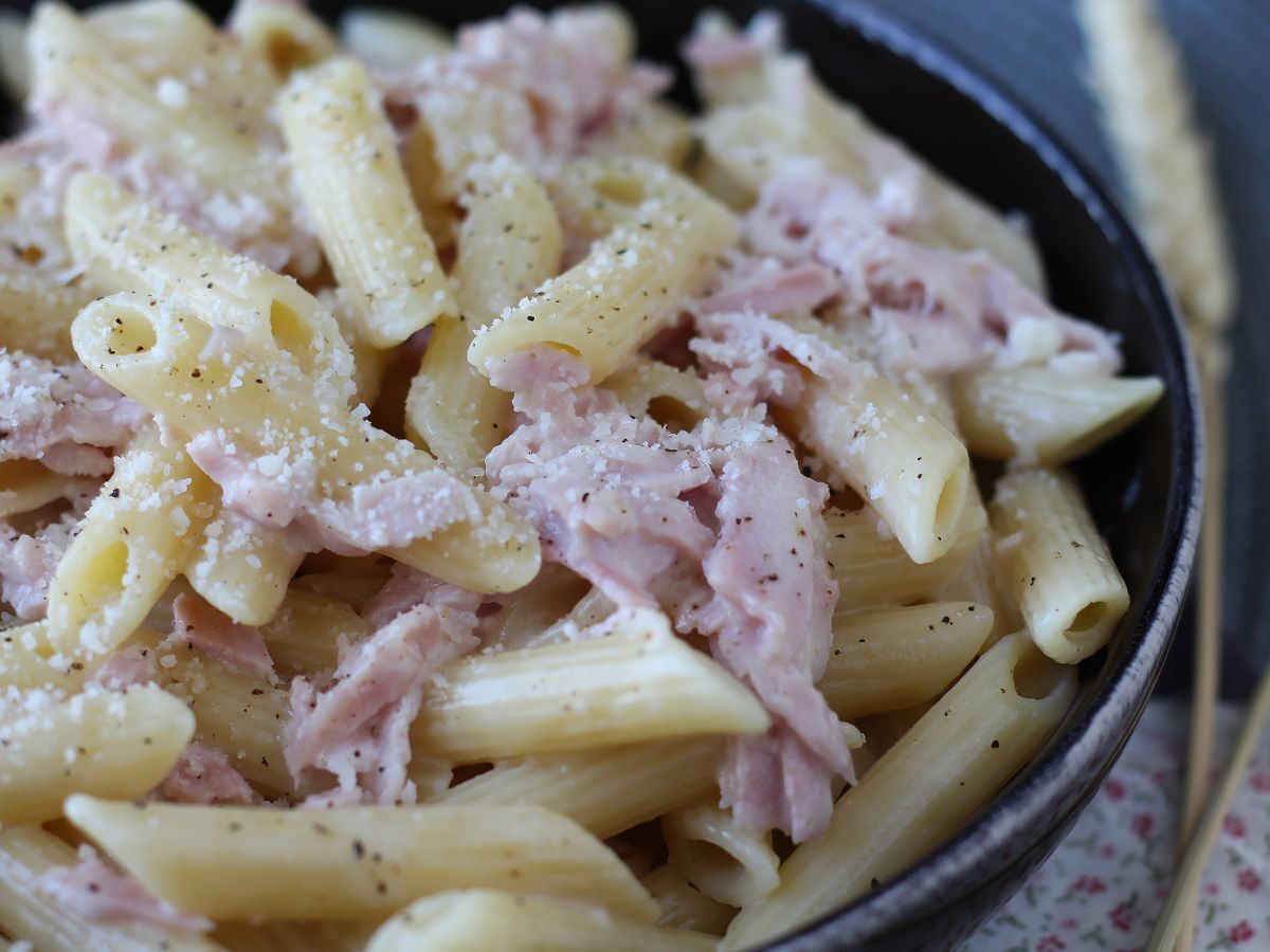 Grädde och skinka pasta: krämig, snabb och oemotståndlig! - foto 4