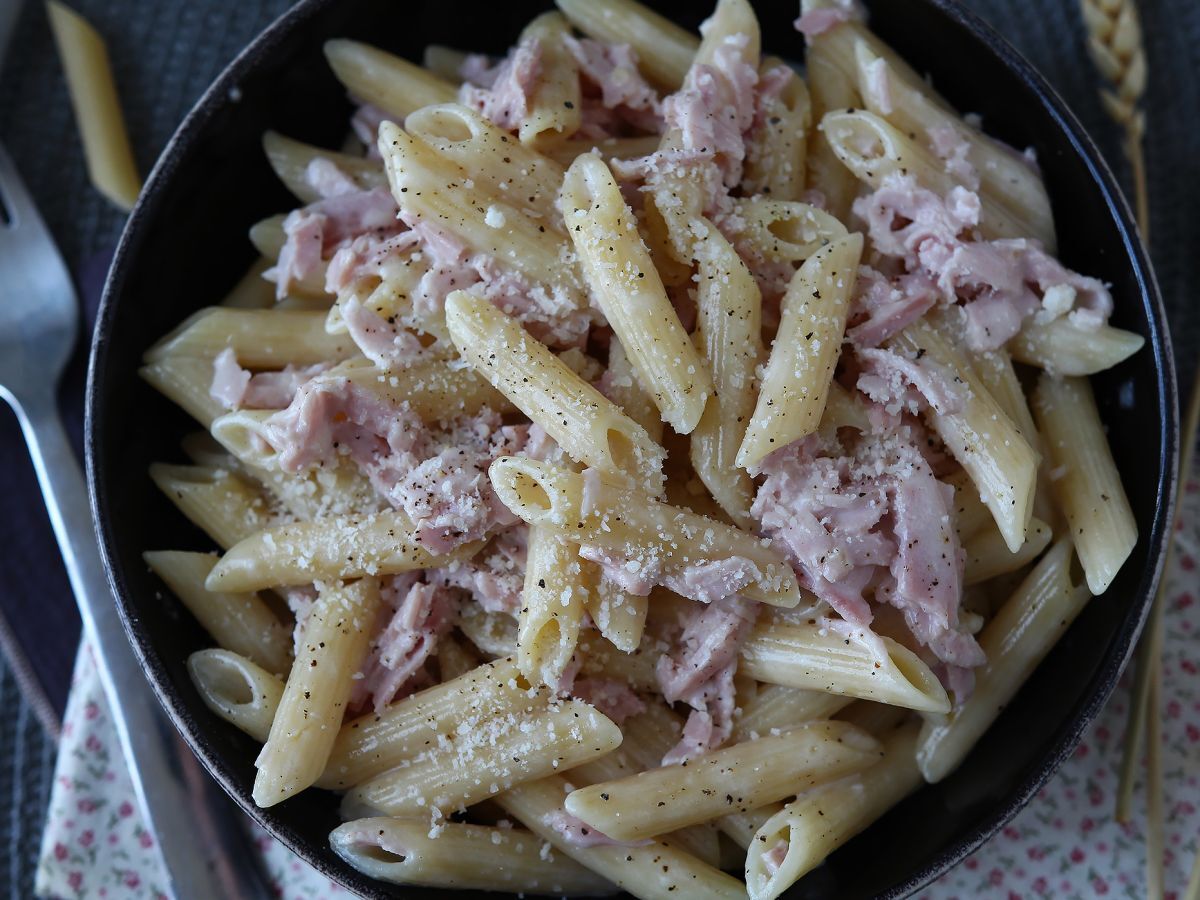 Grädde och skinka pasta: krämig, snabb och oemotståndlig! - foto 5