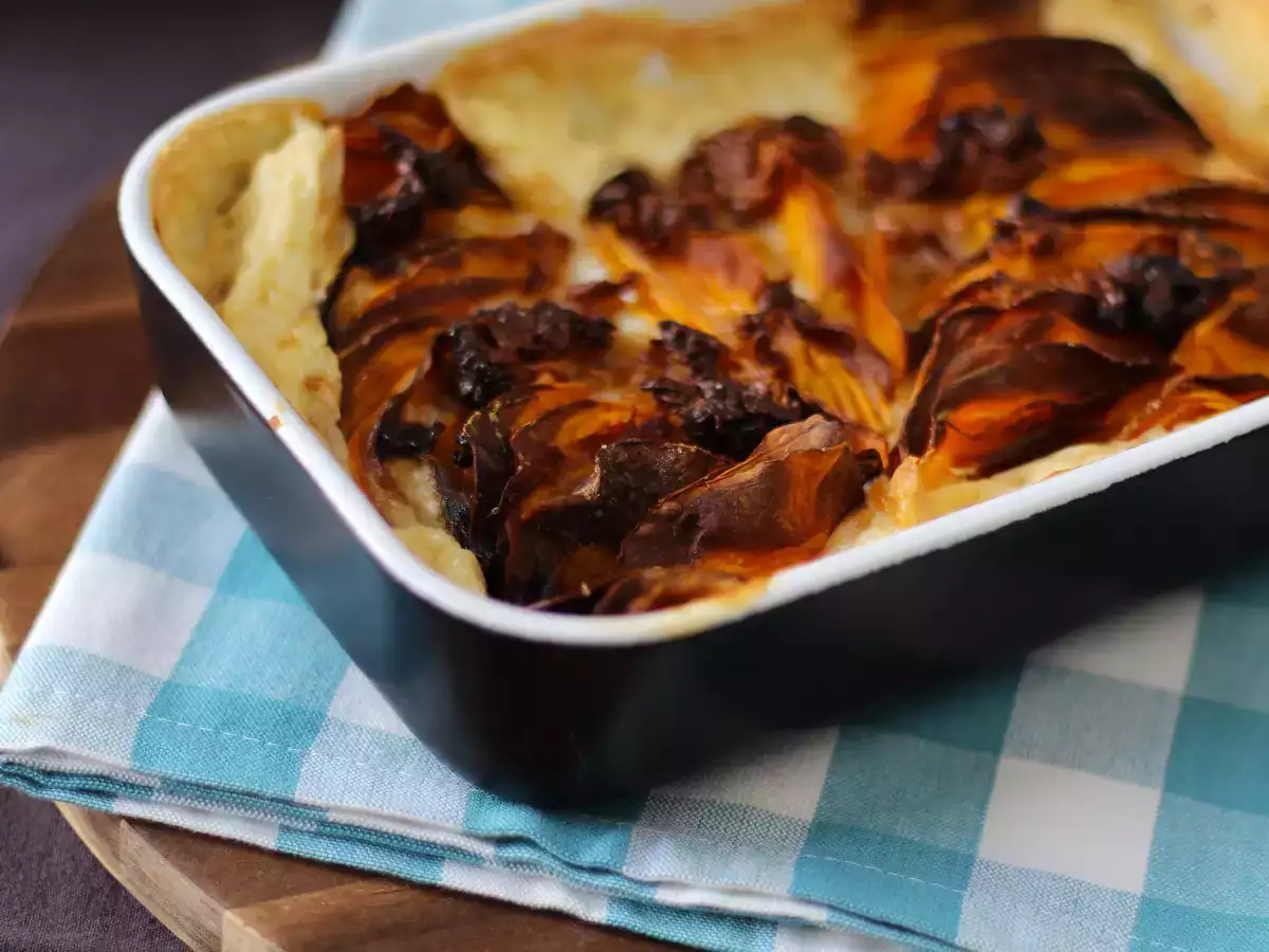 Gratäng på butternutpumpa i airfryer, dauphinoise-style - foto 2