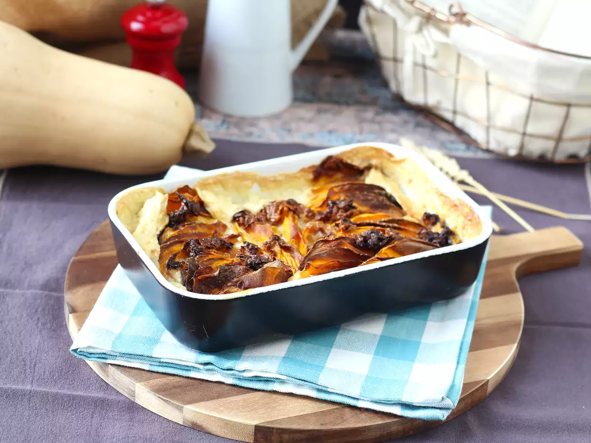 Gratäng på butternutpumpa i airfryer, dauphinoise-style - foto 5
