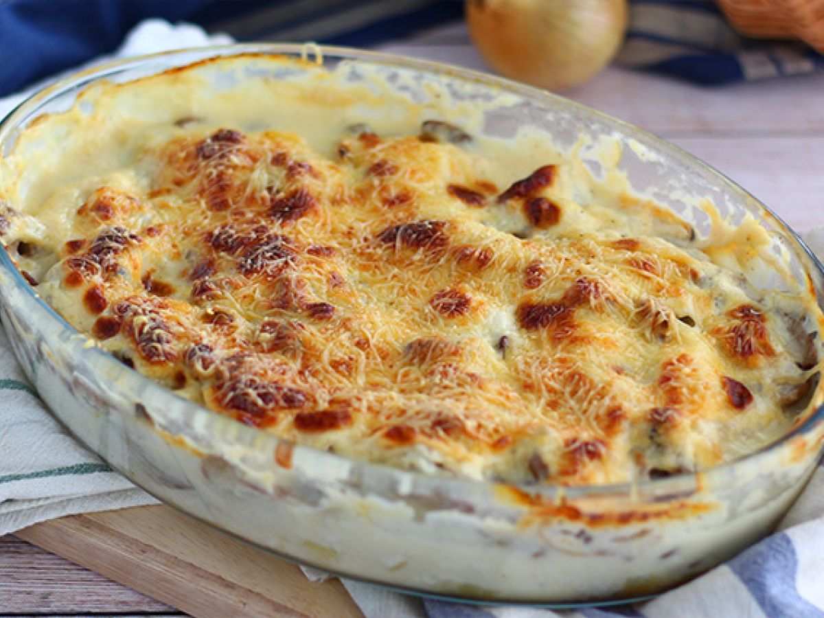 Gratin av fisk, en enkel och lätt recept