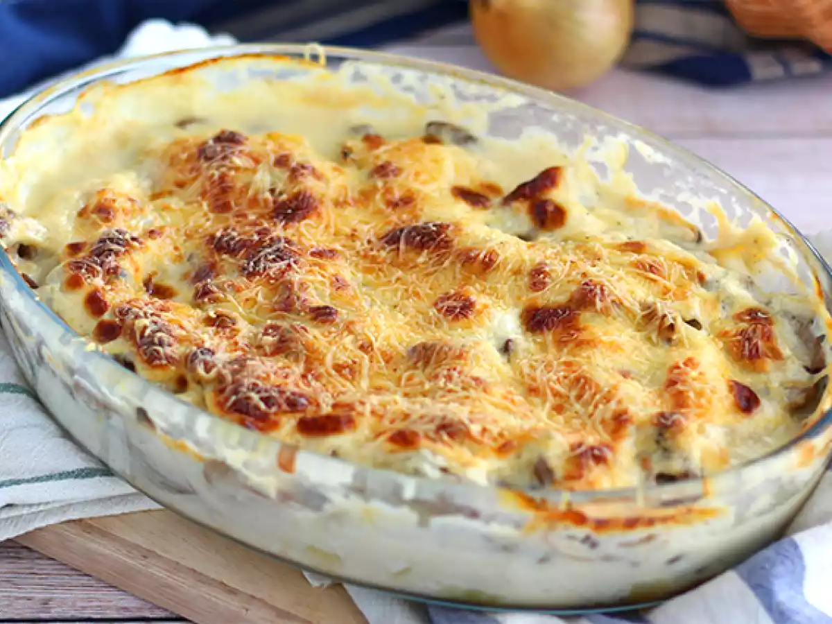 Gratin av fisk, en enkel och lätt recept