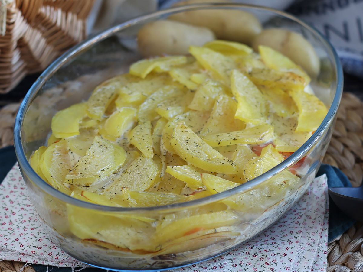 Gratin som alltid lyckas med potatis och rökt lax!