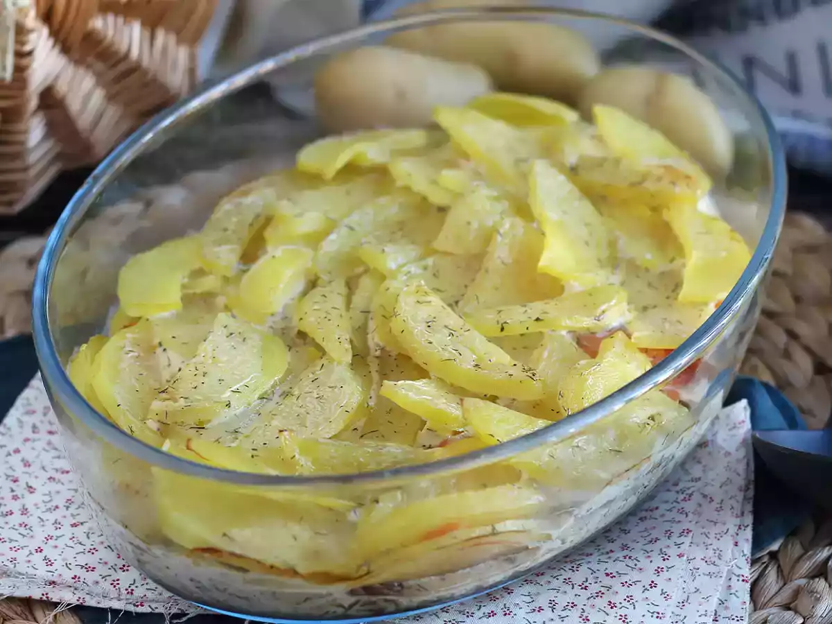 Gratin som alltid lyckas med potatis och rökt lax!