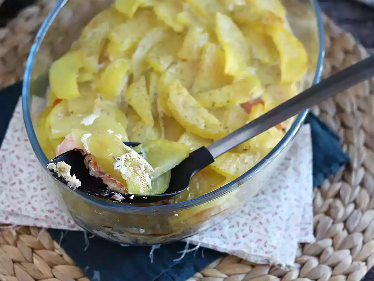 Gratin som alltid lyckas med potatis och rökt lax! - foto 3