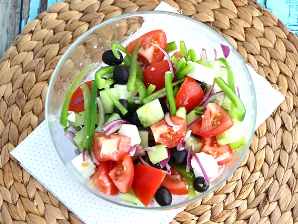 Grekisk sallad eller horiatiki - foto 2