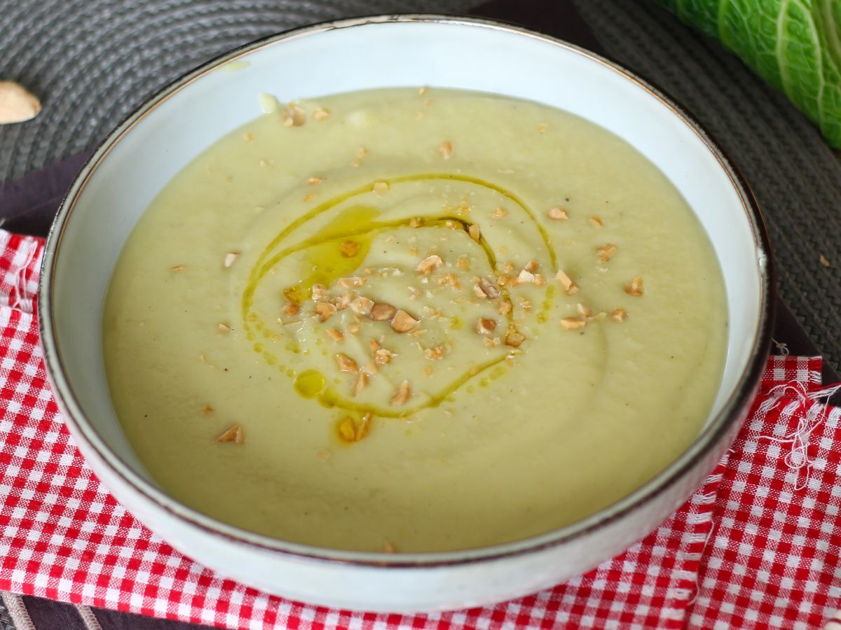 Grönkåls- och potatiskräm i tryckkokare - foto 4