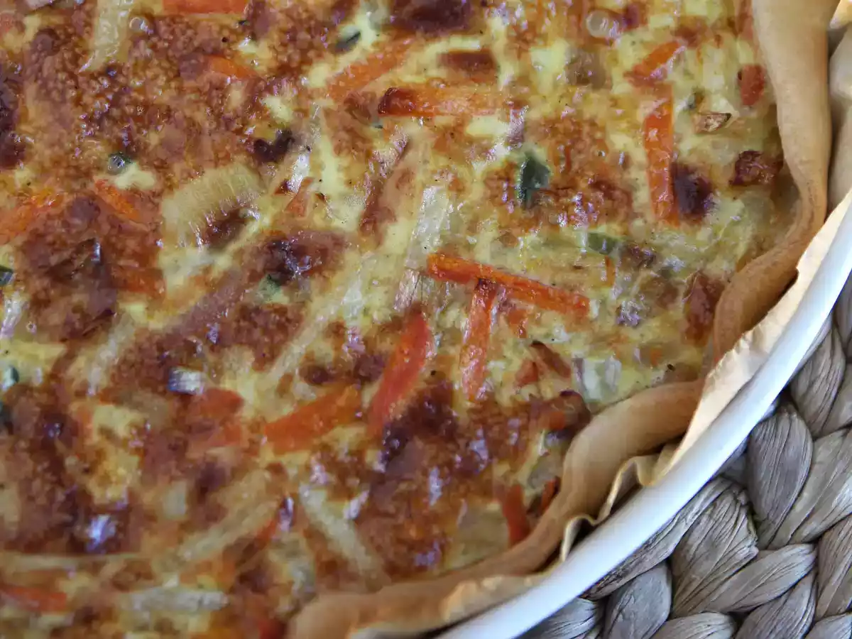 Grönsaks- och baconquiche som alla kommer att älska! - foto 2