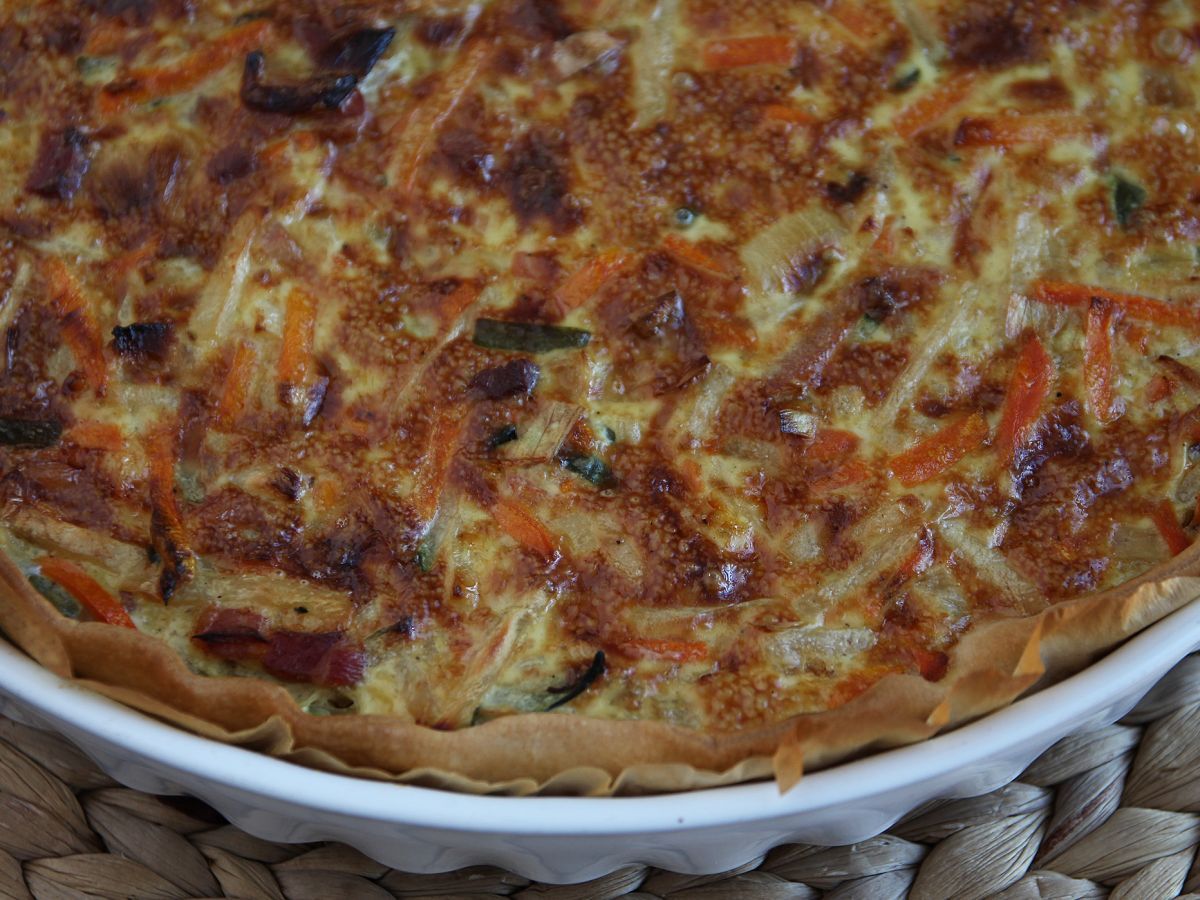 Grönsaks- och baconquiche som alla kommer att älska! - foto 3