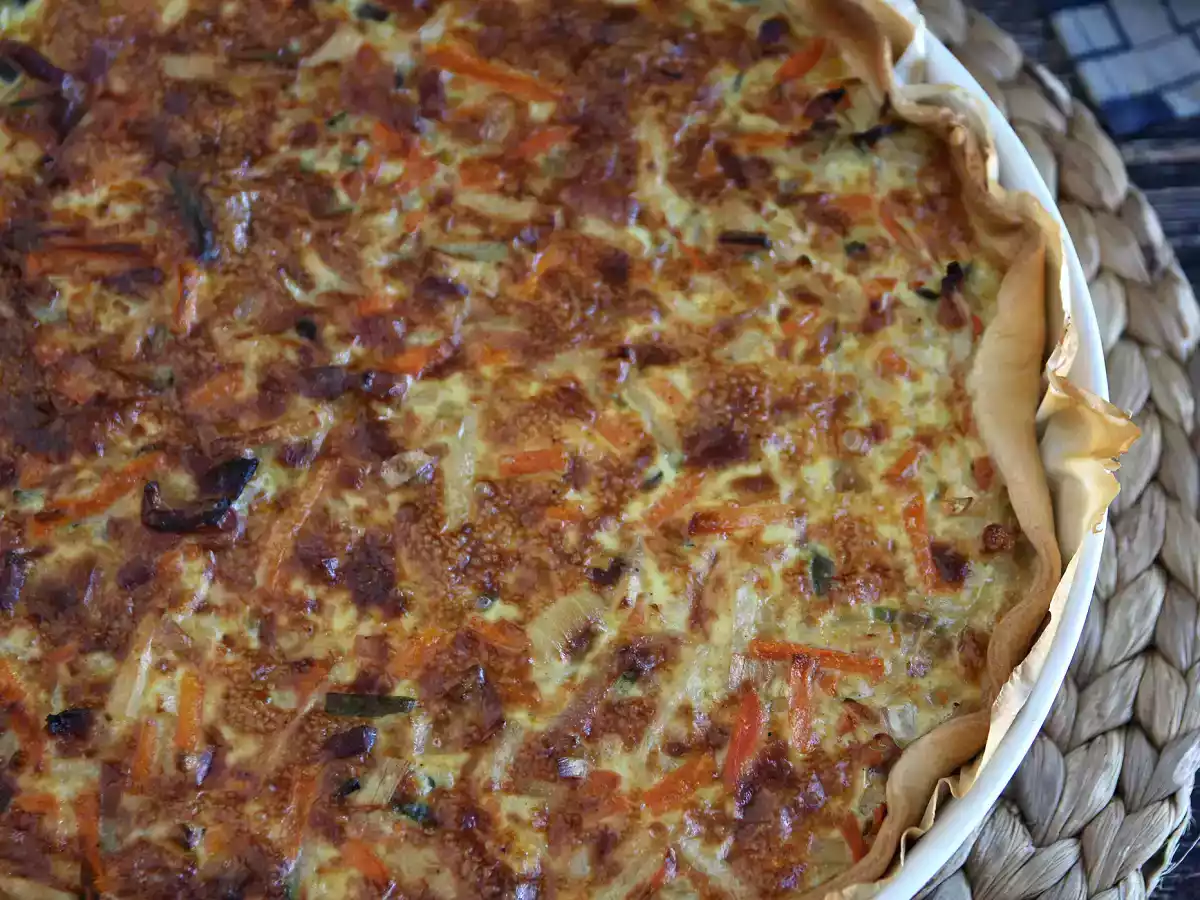 Grönsaks- och baconquiche som alla kommer att älska! - foto 4