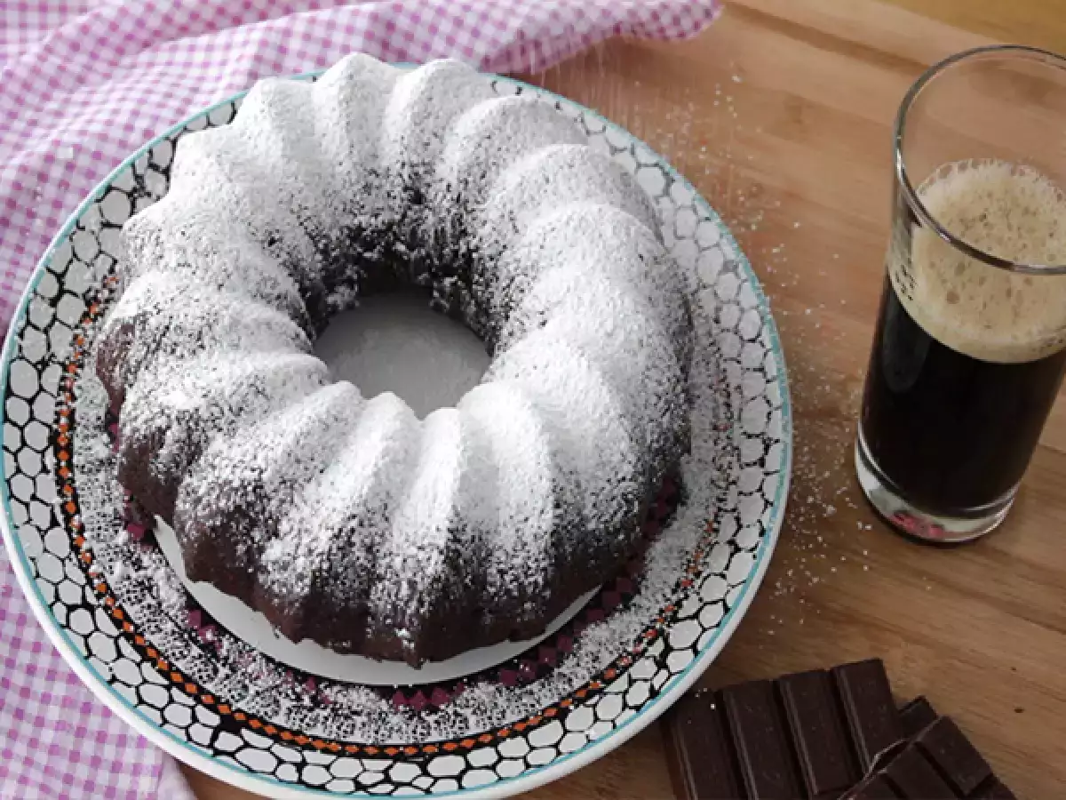 Guinness-tårta, tårta med Guinnessöl - foto 3