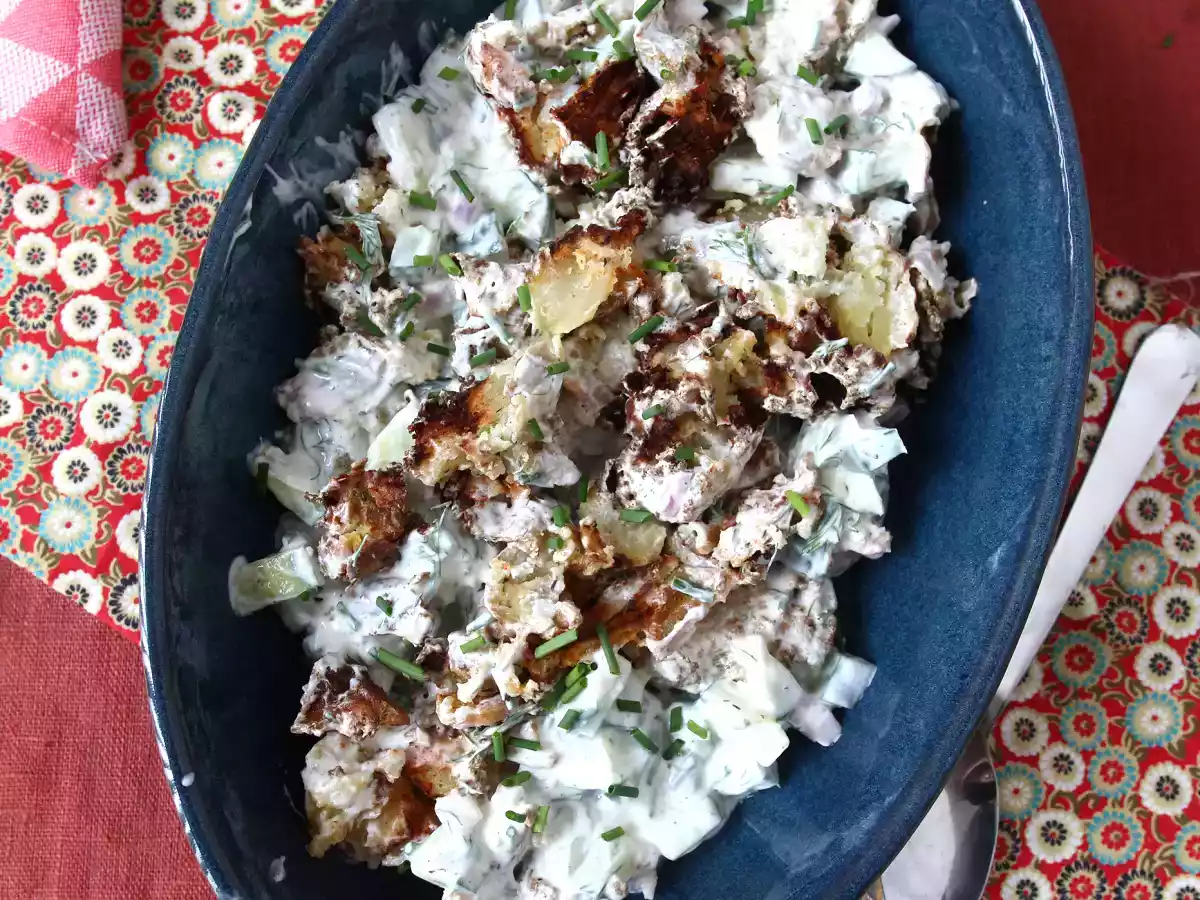 Gurka och krispig potatissallad - foto 2