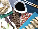 Gyoza med kyckling, morot och champinjoner, foto 2