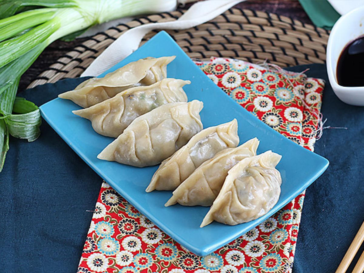 Gyozas med kyckling, morötter och champinjoner - foto 2