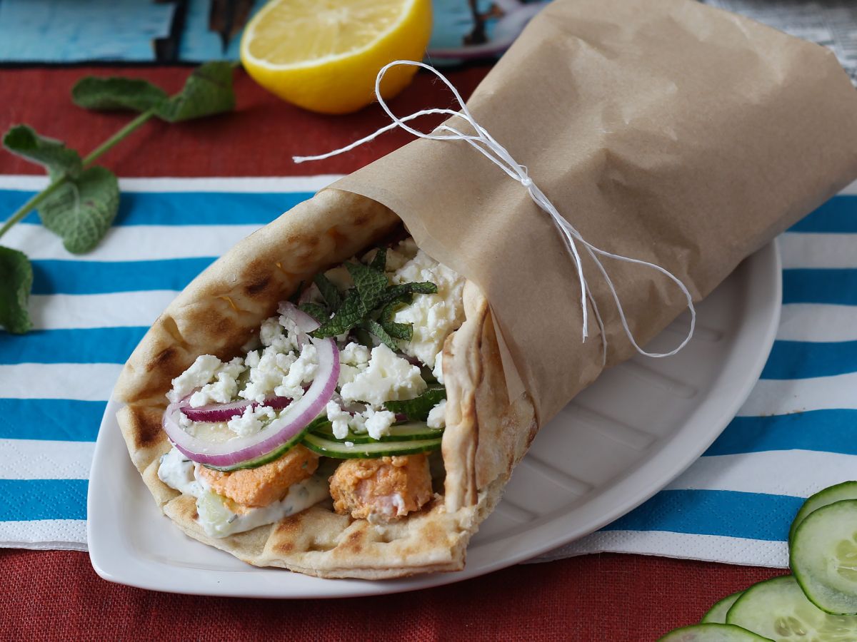 Gyros med lax, den perfekta grekiska fiskmackan för sommaren! - foto 5
