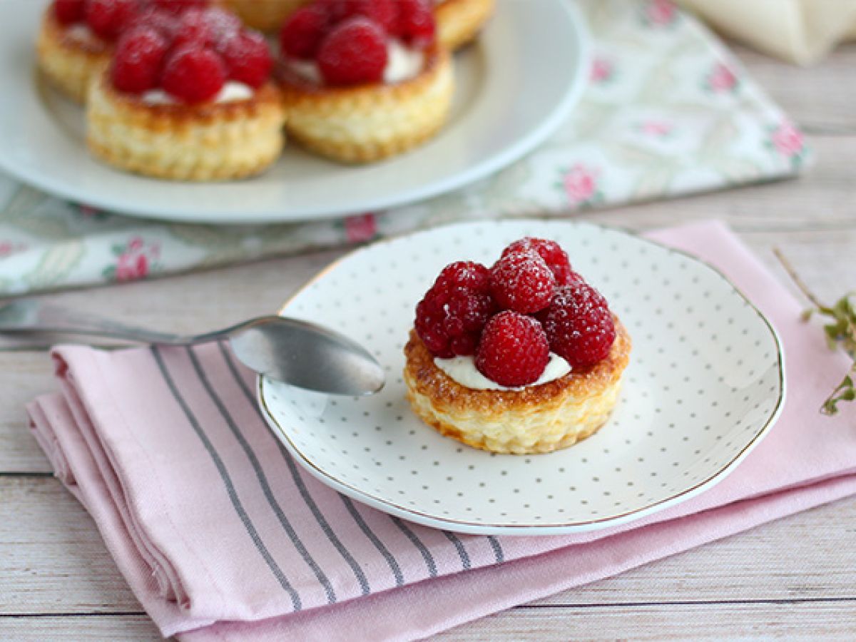 Hallon och mascarpone vol au vent - foto 2