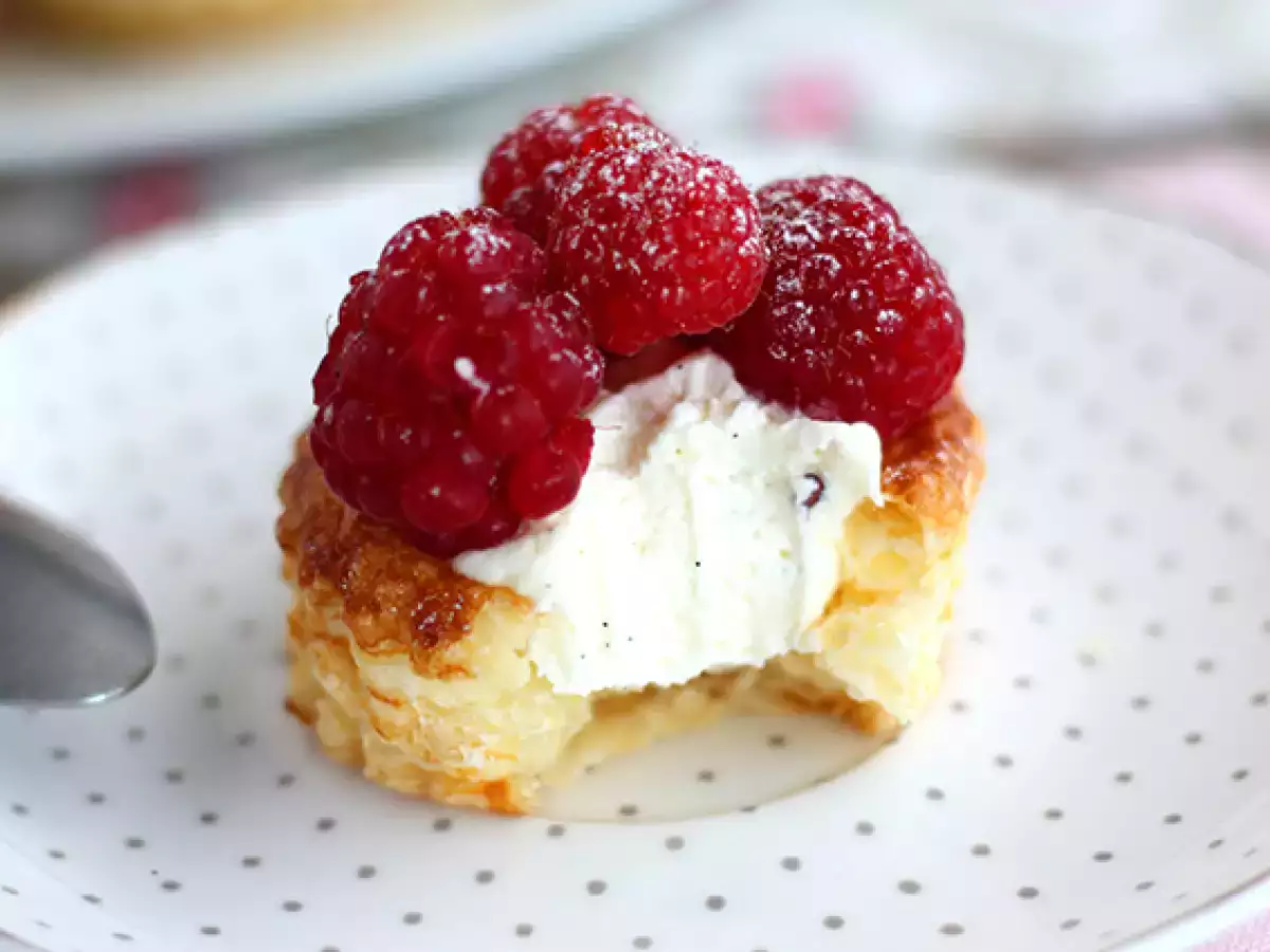 Hallon och mascarpone vol au vent - foto 4