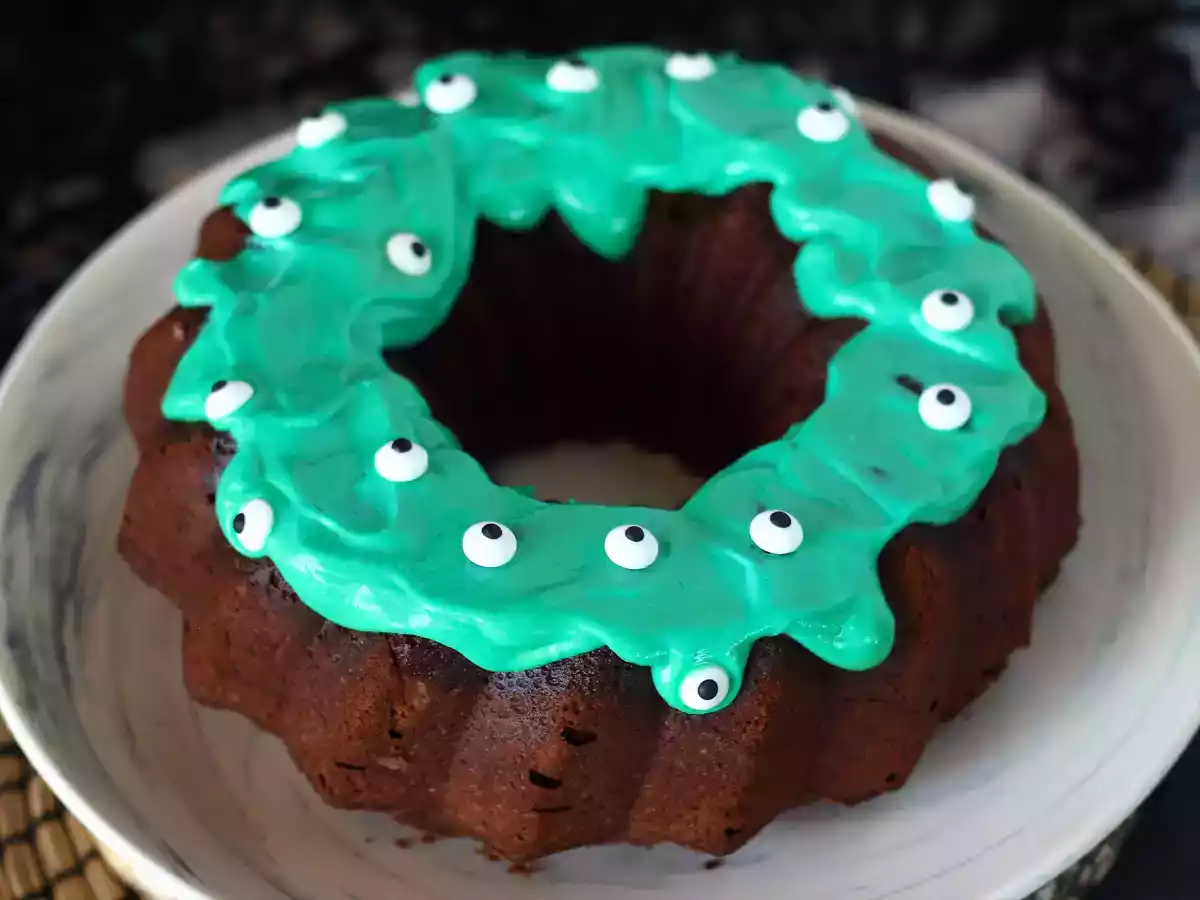 Halloween Bundt cake, den läckra chokladkakan som får det att vattnas i munnen - foto 2