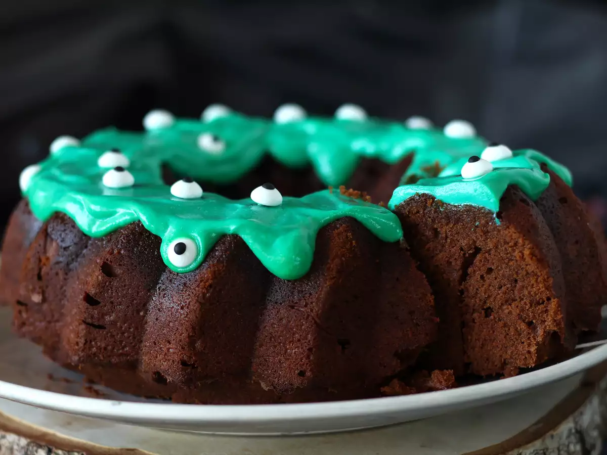 Halloweenkaka med choklad i Bundtform - foto 3