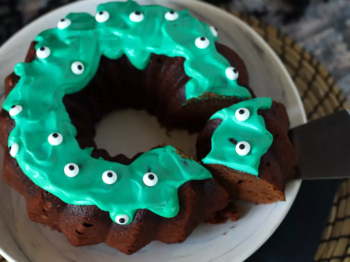 Halloweenkaka med choklad i Bundtform - foto 5